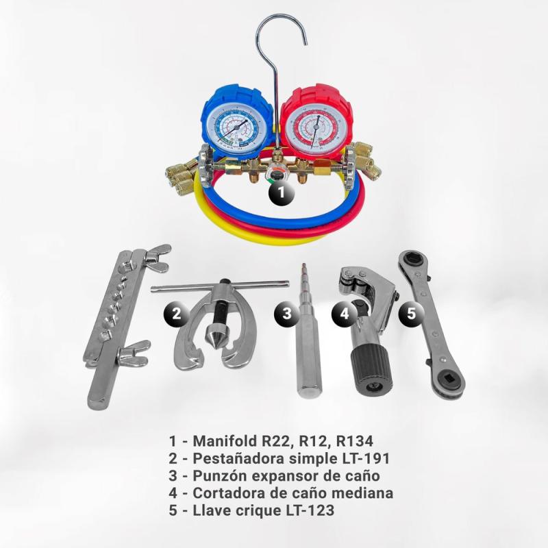 Herramientas Refrigeracion Pestañadora Manifold Accesorios