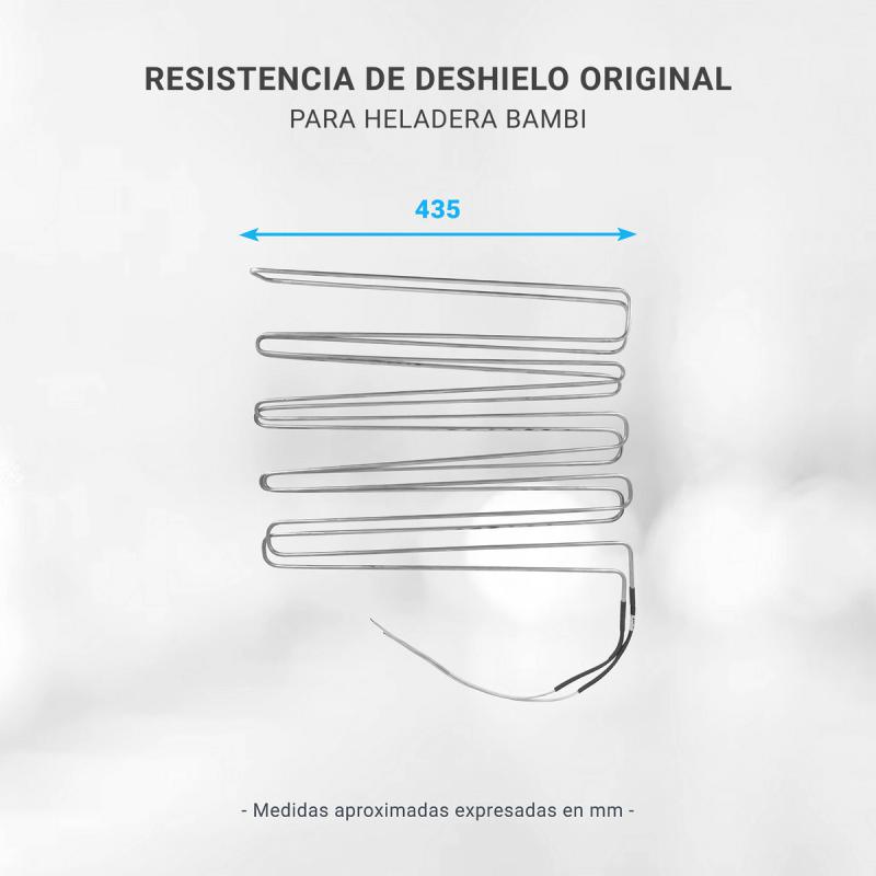 Resistencia Heladera Bambi Nf1600 No Frost 43,5cm