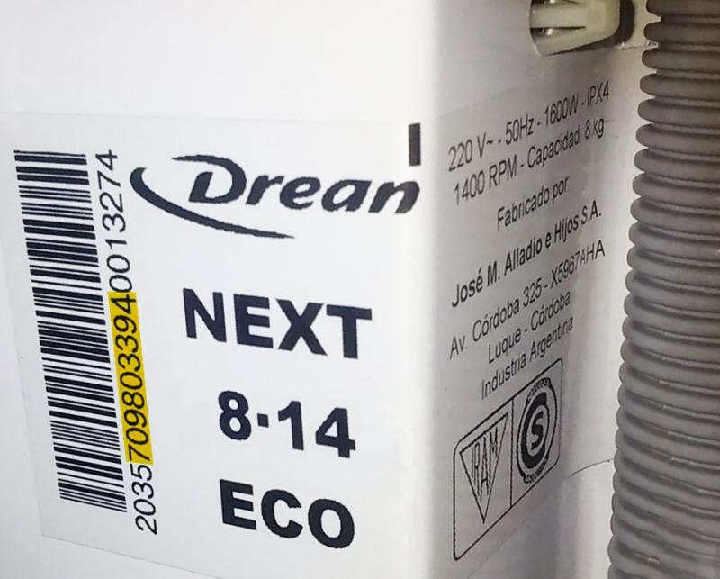 Plaqueta Lavarropas Drean Concept 5.05 Original