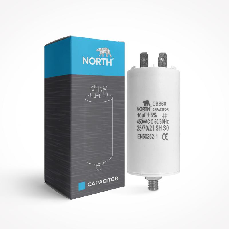 Capacitor Marcha 16 Uf Microfaradios 450vac North X10