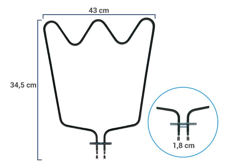 Resistencia Inferior Horno Electrico Whirlpool Akzm756ix