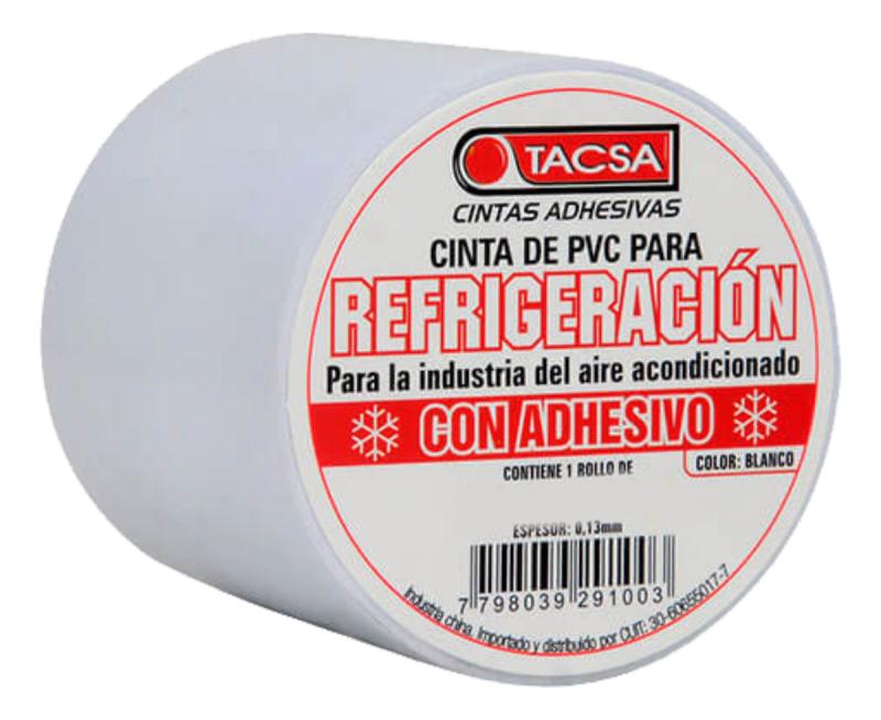 Tacsa Con Adhesivo 18x0.07m Cinta Blanca De Pvc