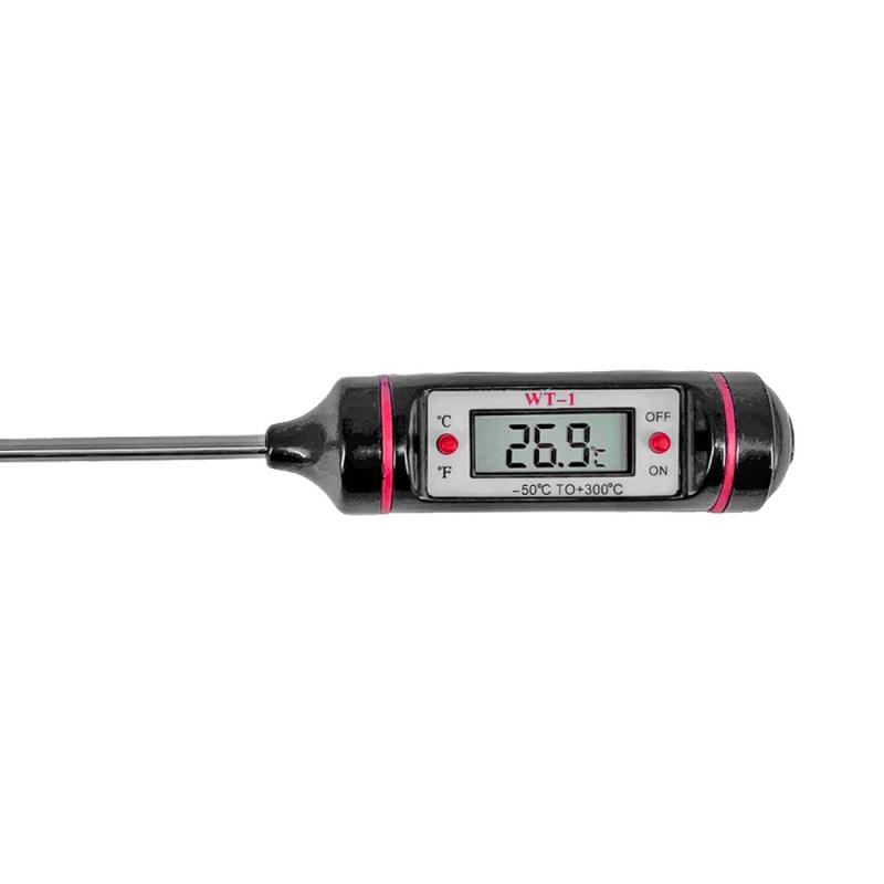 Termómetro Digital Thermometer Tp 300 Cocina Carne -50 A 300°c Acero Inoxidable Negro/rojo