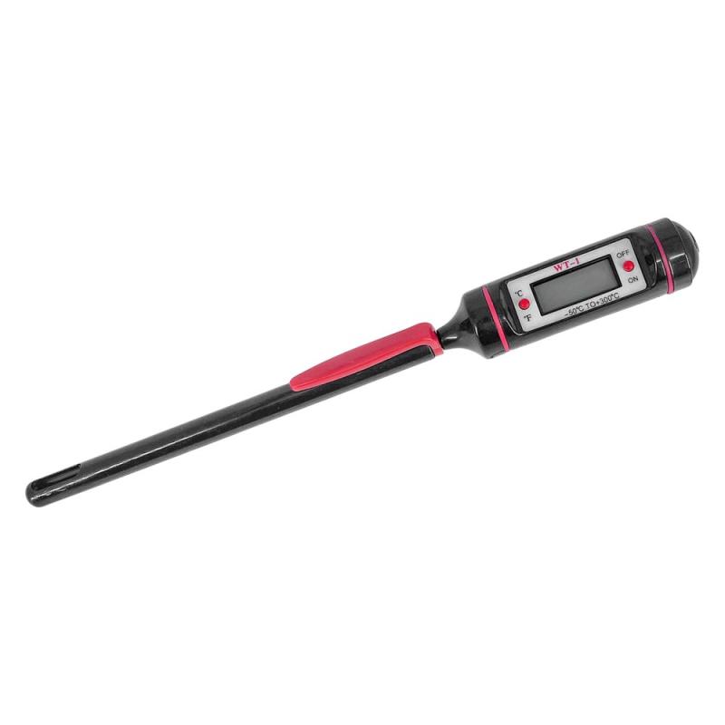 Termómetro Digital Thermometer Tp 300 Cocina Carne -50 A 300°c Acero Inoxidable Negro/rojo