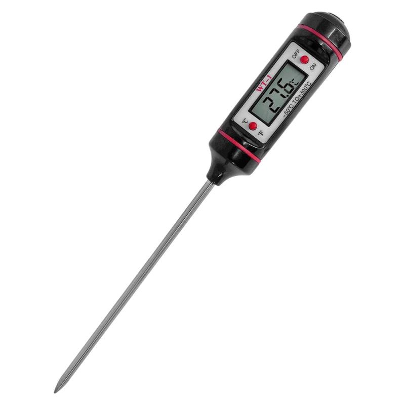 Termómetro Digital Thermometer Tp 300 Cocina Carne -50 A 300°c Acero Inoxidable Negro/rojo