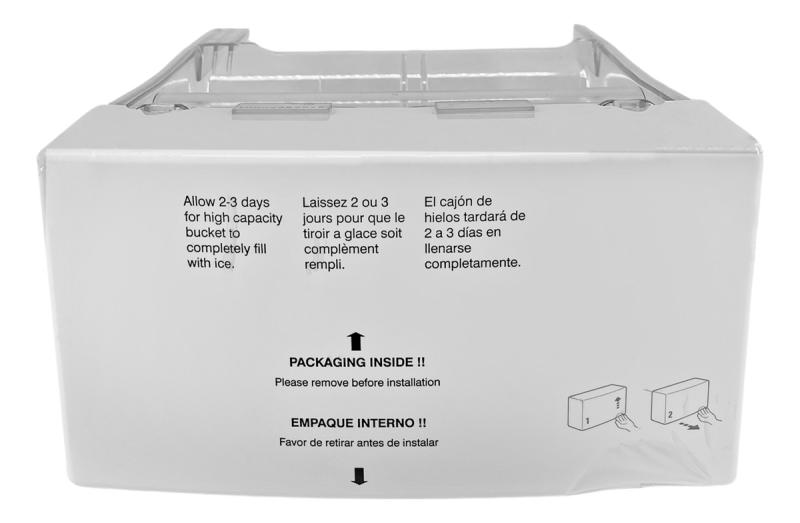 Cajon Cubetara Hielo Triturador Heladera General Electric