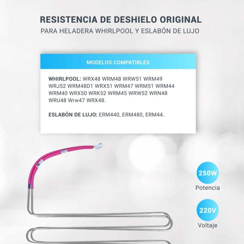 Resistencia Heladera Whirlpool Wrx48 Wrx50 Wrx51 Original