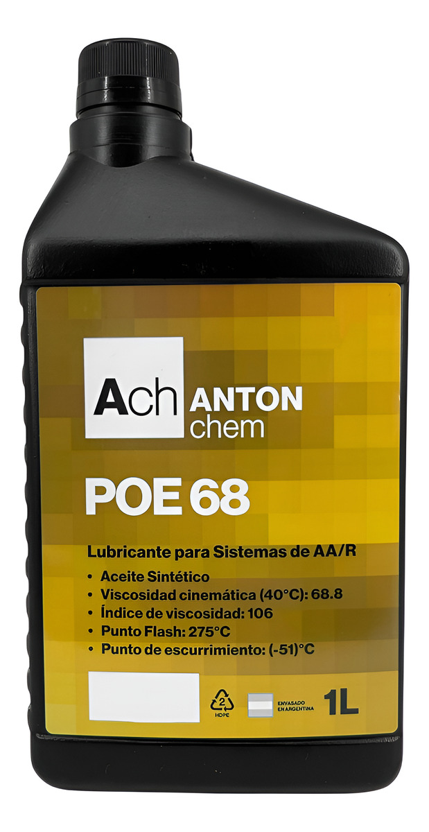 Aceite Lubricante Poe 68 Aire Acondicionado 1l Anton