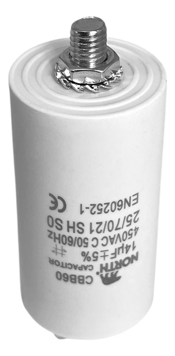 Capacitor Lavarropas 14 Uf Microfaradios 450 Vac North X10