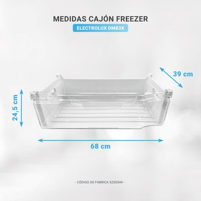 Cajon Superior Freezer Heladera Electrolux Dm83x Original