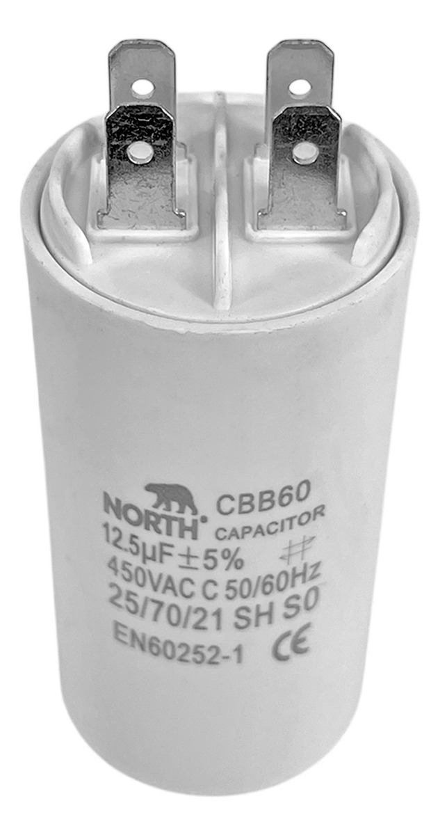 Capacitor Lavarropas 12,5 Uf Microfaradios 450vac North X10