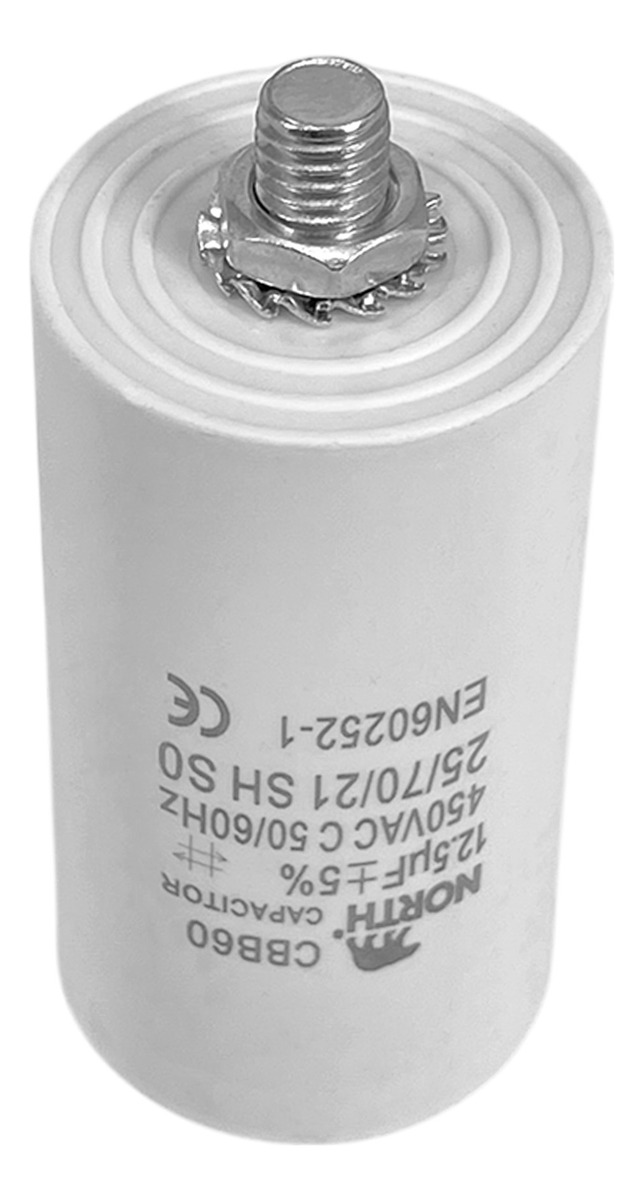 Capacitor Lavarropas 12,5 Uf Microfaradios 450vac North X10