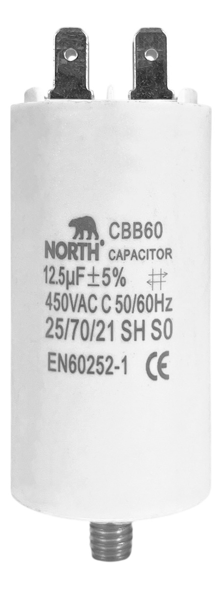 Capacitor Lavarropas 12,5 Uf Microfaradios 450vac North X10