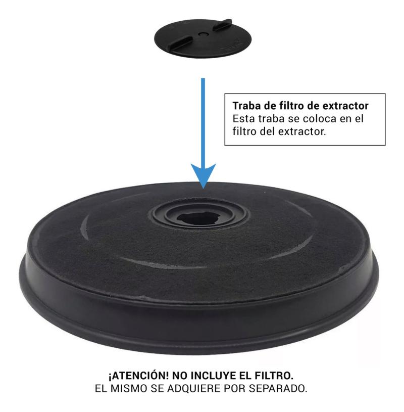 Traba Filtro Carbon Activado Extractor Eslabon De Lujo Eab60