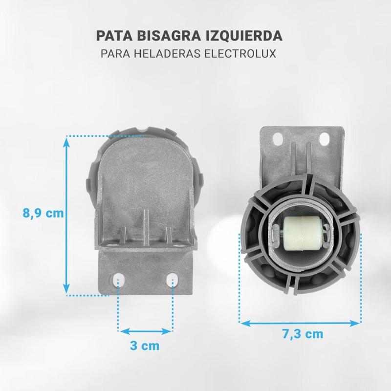 Bisagra Izquierda Puerta Heladera Electrolux Di80 Dw52x Orig