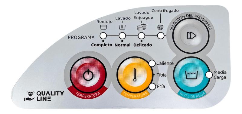 Plaqueta Serigrafia Para Lavarropas Consul Cwc22b Cwr600
