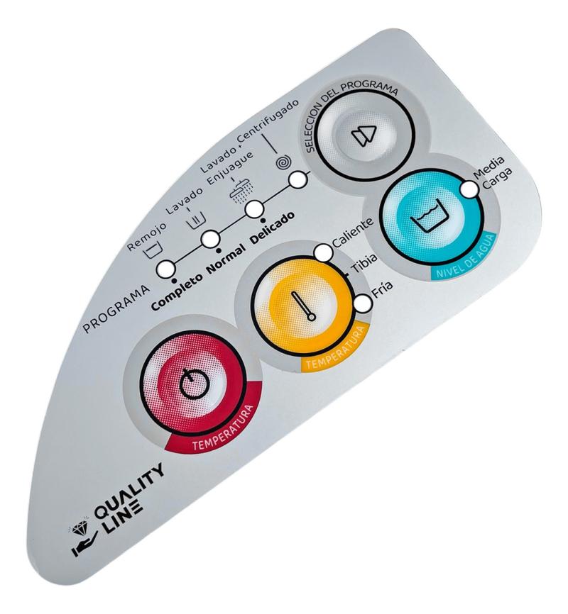 Plaqueta Serigrafia Para Lavarropas Consul Cwc22b Cwr600