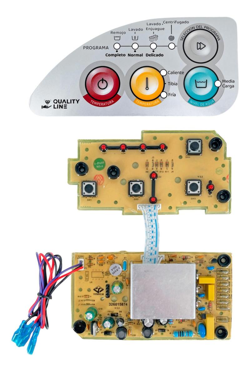 Plaqueta Serigrafia Para Lavarropas Consul Cwc22b Cwr600