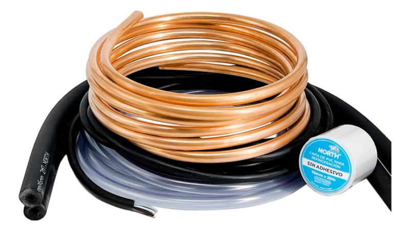 Kit Instalacion Aire Acondicionado Caños 3/8 Y 5/8 X4 Metros