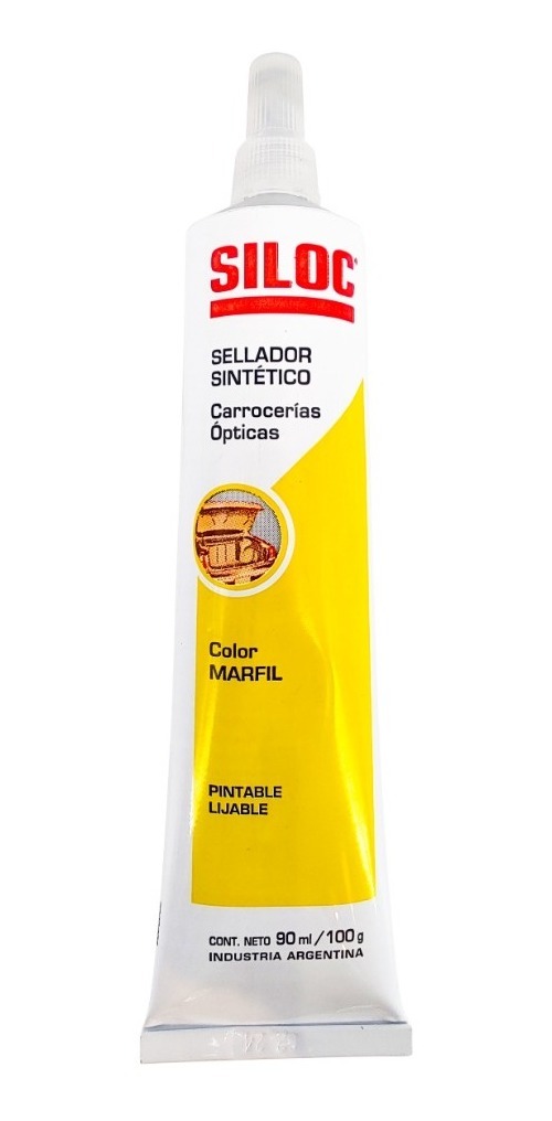 Sellador Siloc Sintetico Carroceria Opticas Marfil Pomo 100g