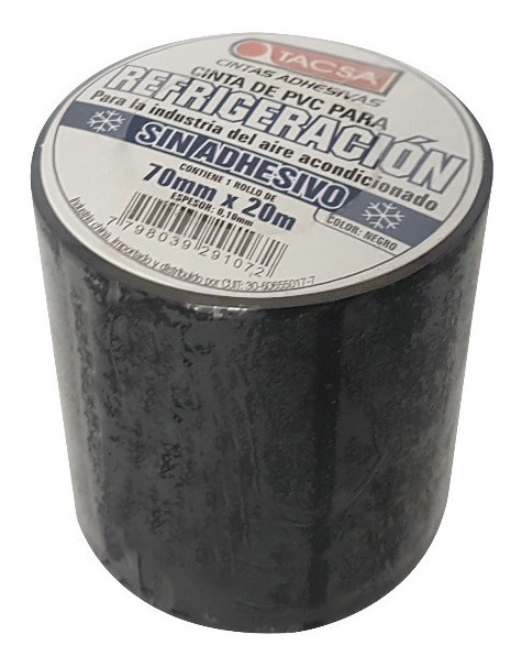 Cinta Sin Adhesivo Negra Tacsa Refrigeracion Aire Acondicionado