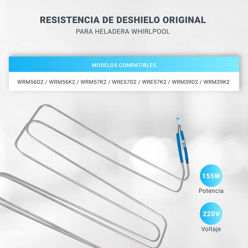 Resistencia Heladera Whirlpool Wrm39d2 Wrm39k2 Original