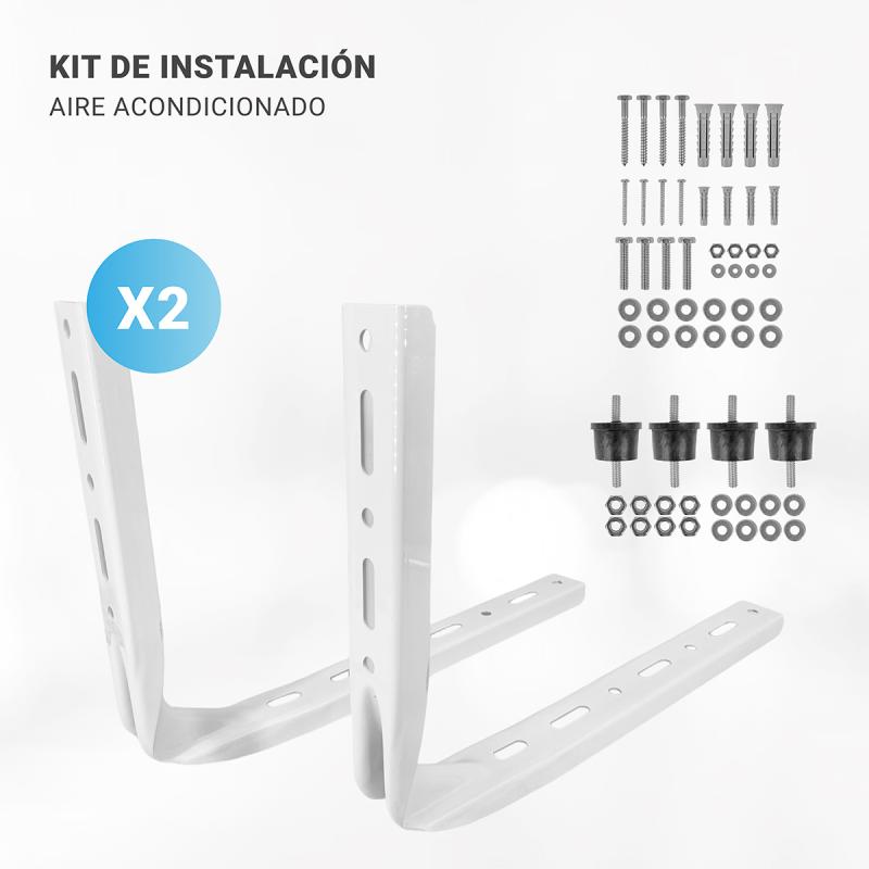 Kit Instalacion Aire Acondicionado Caño Cobre 1/4 1/2 X 2m