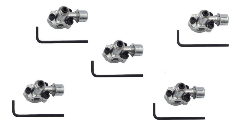 Valvula Pinche Refrigeracion 1/4 5/16 3/8 X 5 Unidades