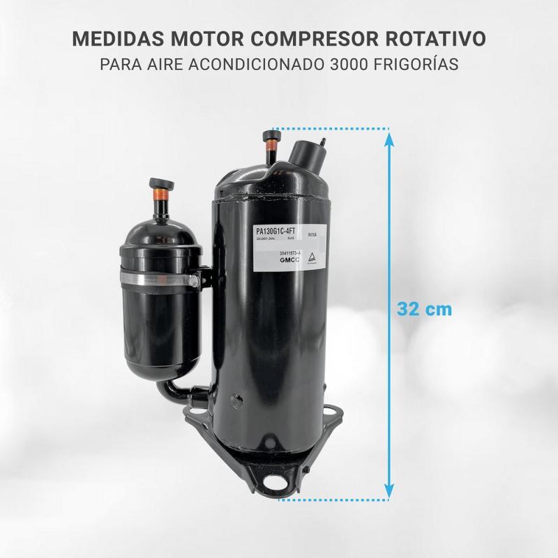 Motor Compresor Rotativo 3000 Aire Acondicionado R410