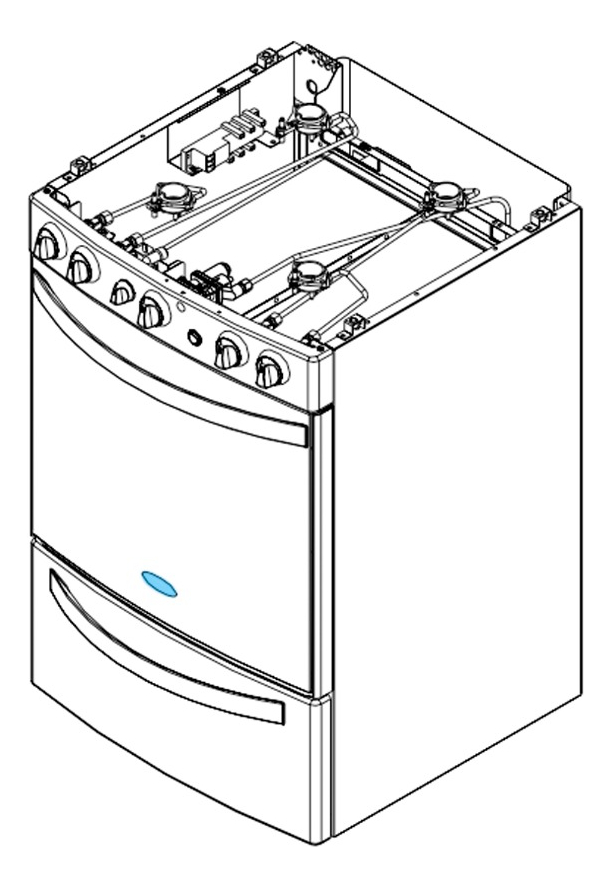 Emblema Whirlpool Logo Insignia Cocina Horno Original