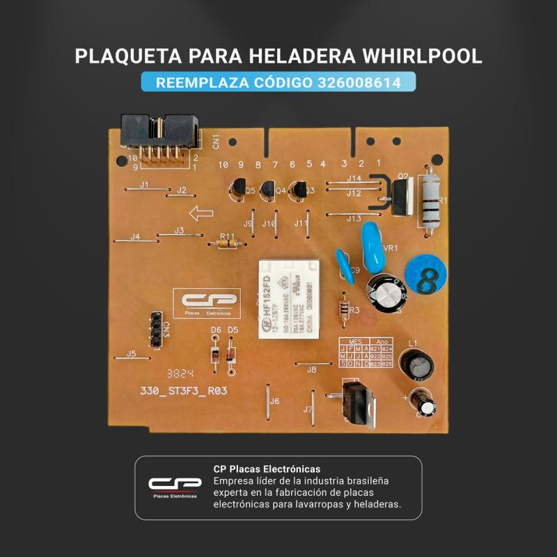 Plaqueta Para Heladera Whirlpool Wrm37 Wrm43 Placa Importada