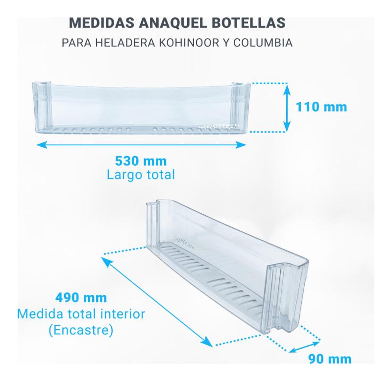 Anaquel Estante Acrilico Botella Heladera Columbia