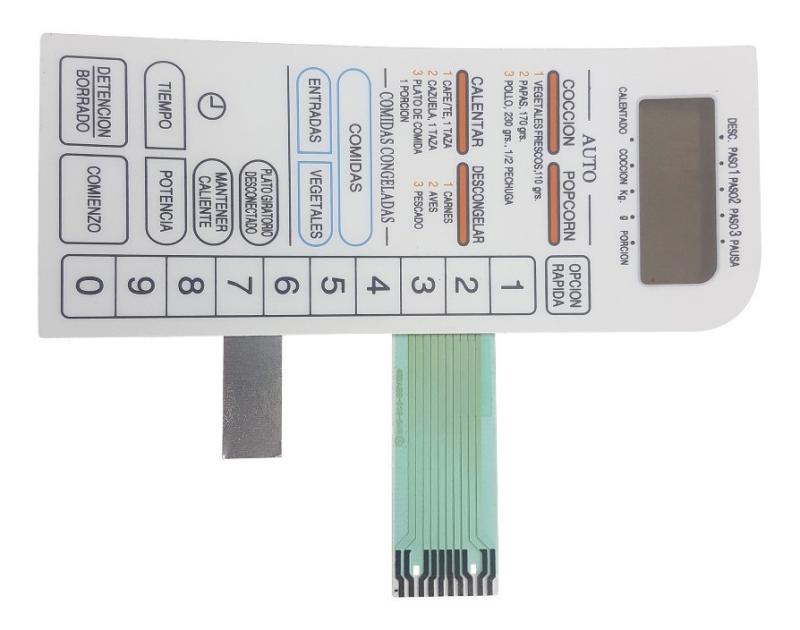 Frente Membrana Panel Microondas Sanyo Em 714fw Original