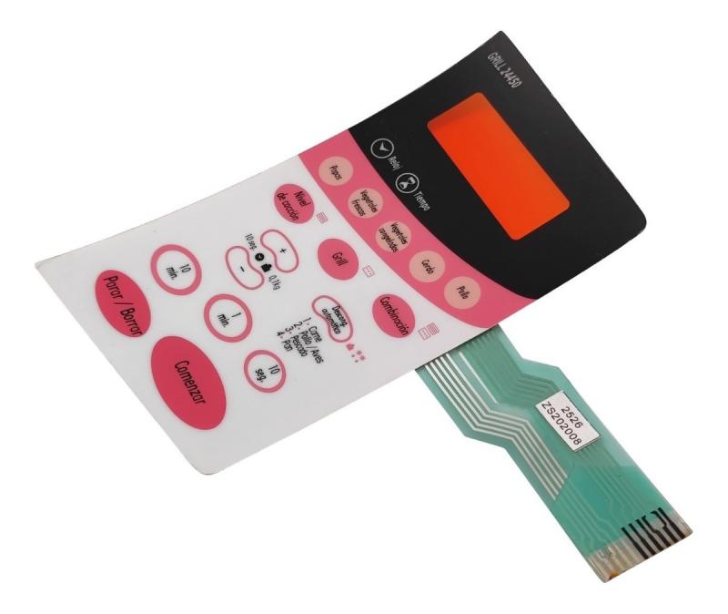 Panel Teclado Membrana Frontal Microondas Bgh 24450 Original