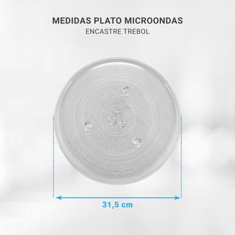 Plato Para Microondas 31,5cm Encastre Trebol