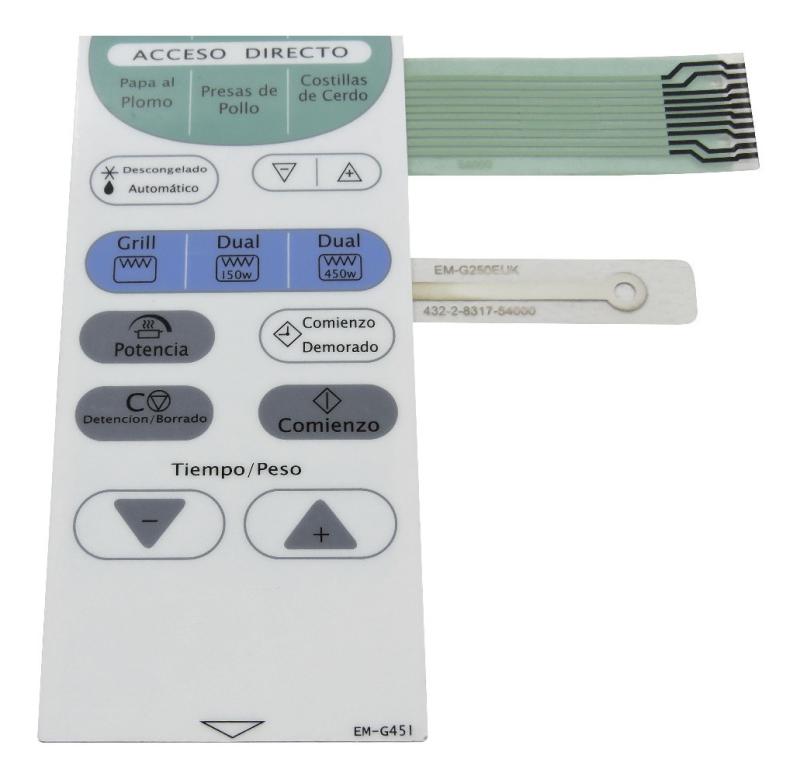 Frente Membrana Microondas Sanyo Emg451 Md30