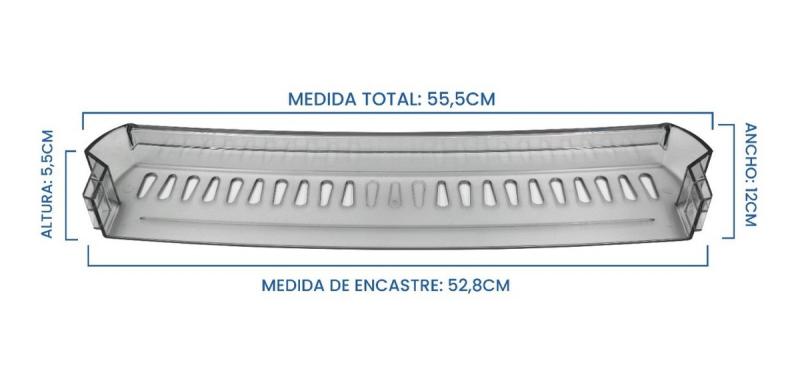 Anaquel Estante Superior Heladera Whirlpool Wrm44 Original 