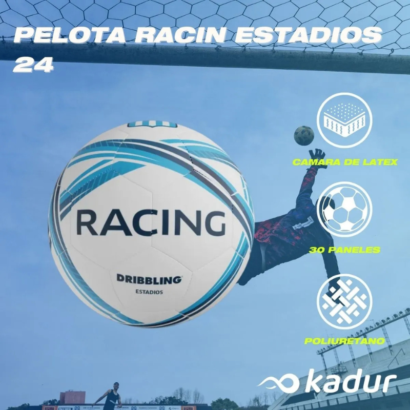 PELOTA DE FUTBOL RACING CLUB Nº 5