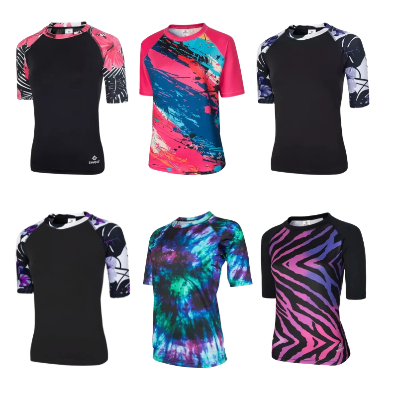 REMERA FEMENINA PROTECCION UV DEPORTIVA MANGA CORTA