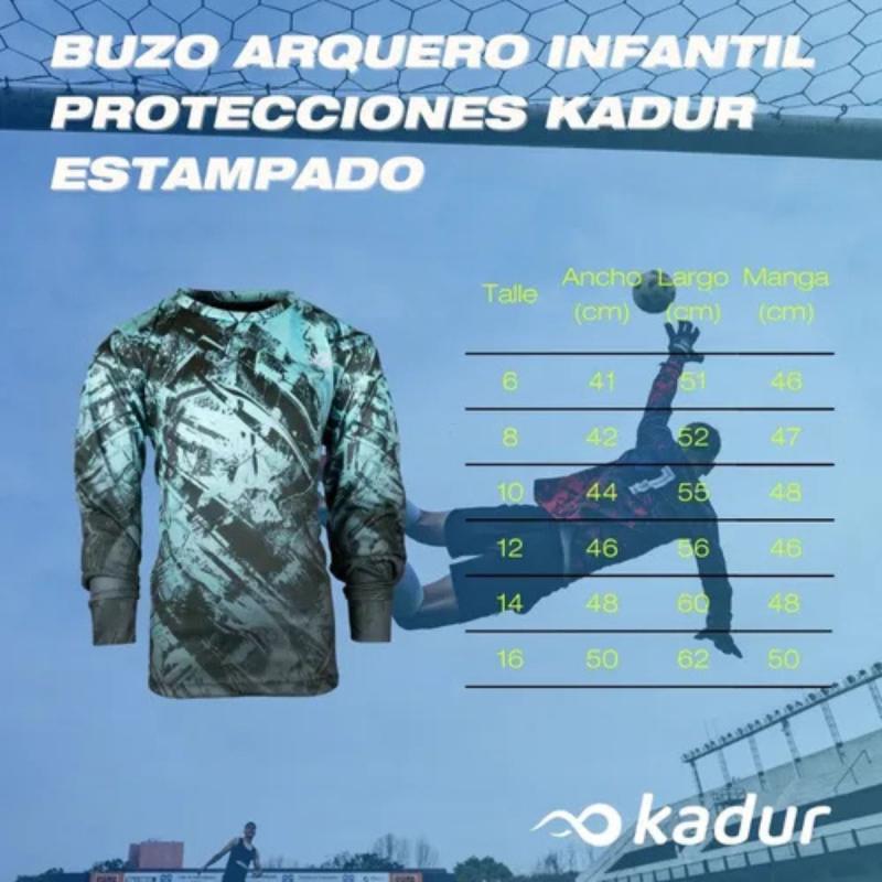 BUZO ARQUERO INFANTIL KADUR NIÑO PROTECCIONES
