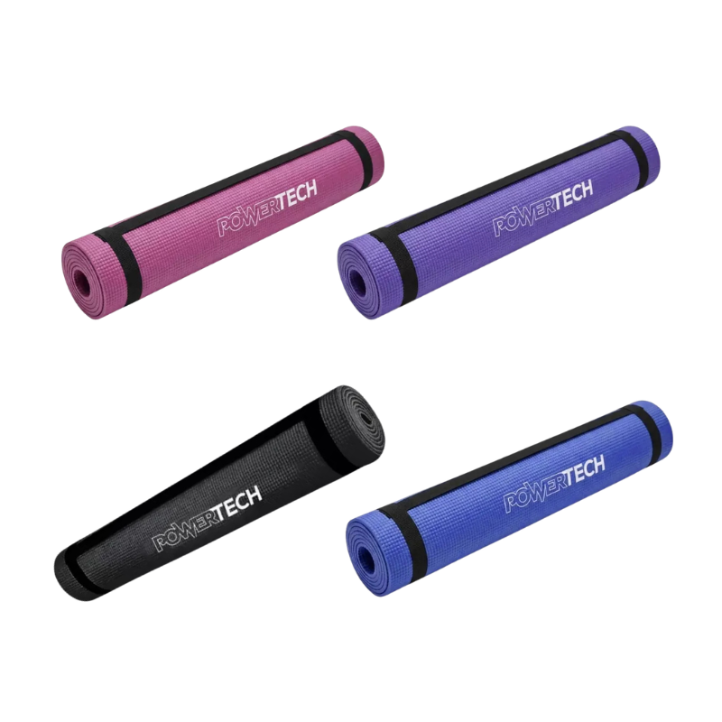 MAT YOGA PILATES 6 MM CON CORREA POWERTECH