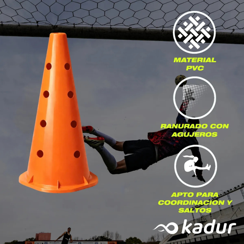 CONO RIGIDO 52 CM RANURADO PVC