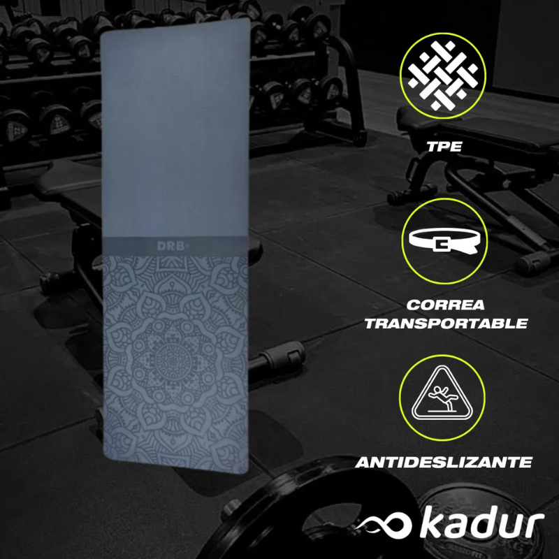 MAT YOGA PILATES 6 MM DRB TPE