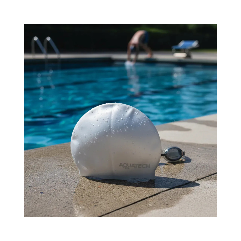 GORRO DE NATACION SILICONA AQUATECH ADULTO