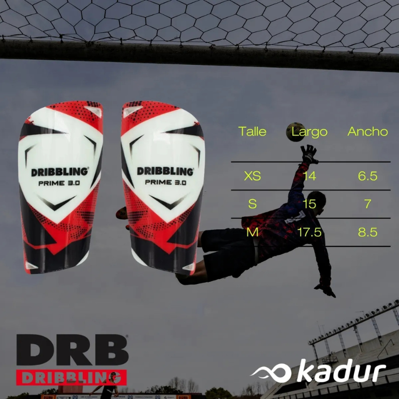 CANILLERAS DRB PRIME 3.0 FUTBOL ADULTO