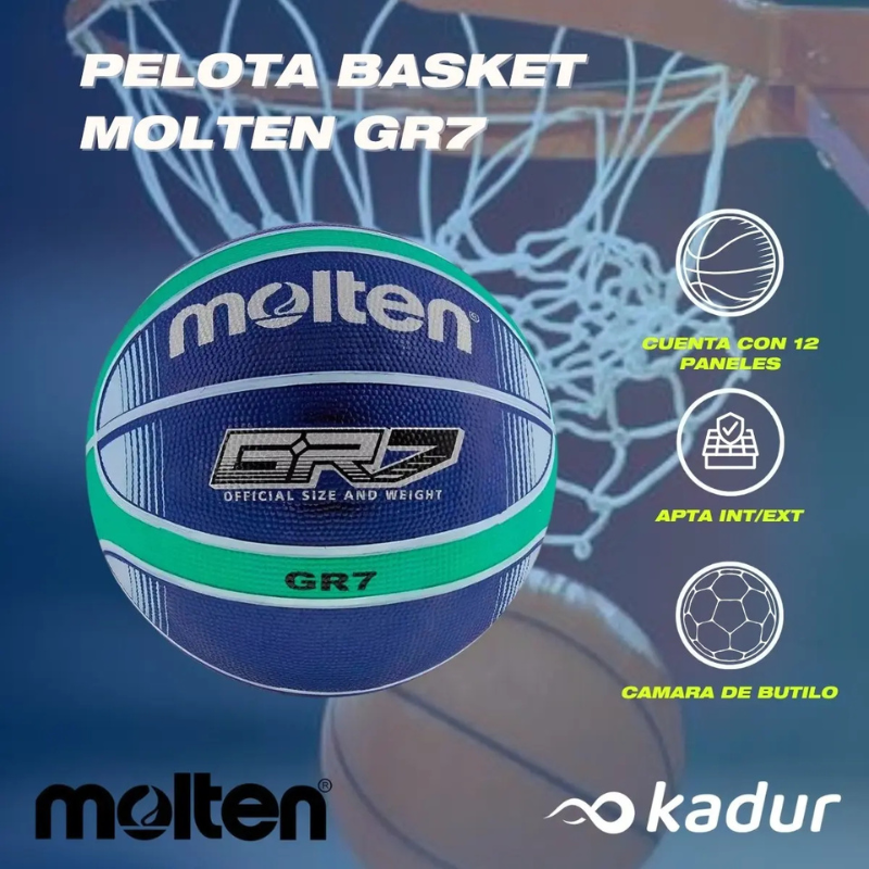 PELOTA DE BASQUET MOLTEN GR7