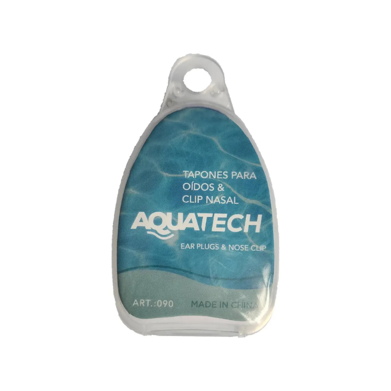 KIT TAPONES DE OIDOS + CLIP NASAL AQUATECH