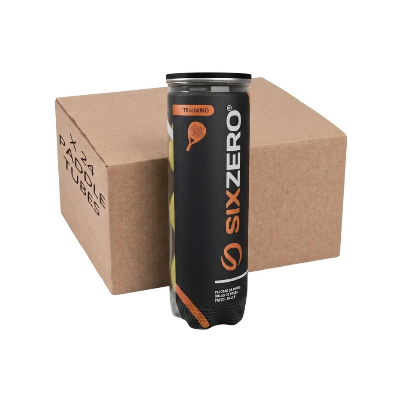 CAJA 24 TUBOS PELOTAS PADEL SIXZERO TRAINING