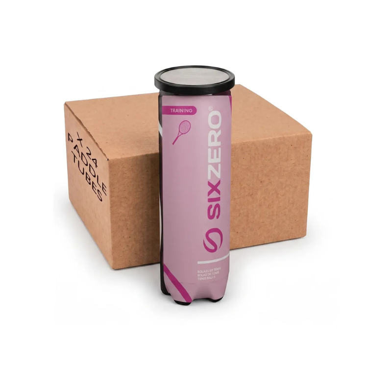 CAJA 24 TUBOS PELOTAS PADEL SIXZERO TRAINING