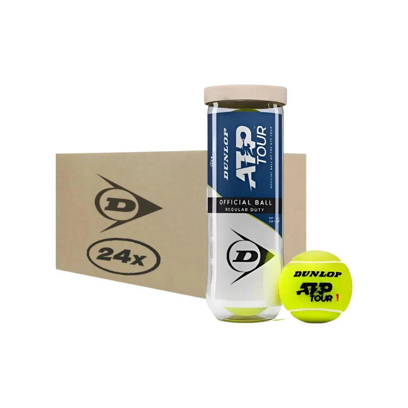 CAJA TUBOS PELOTAS X24 DE TENIS ATP DUTY DUNLOP